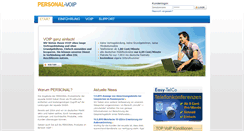 Desktop Screenshot of personal-voip.de